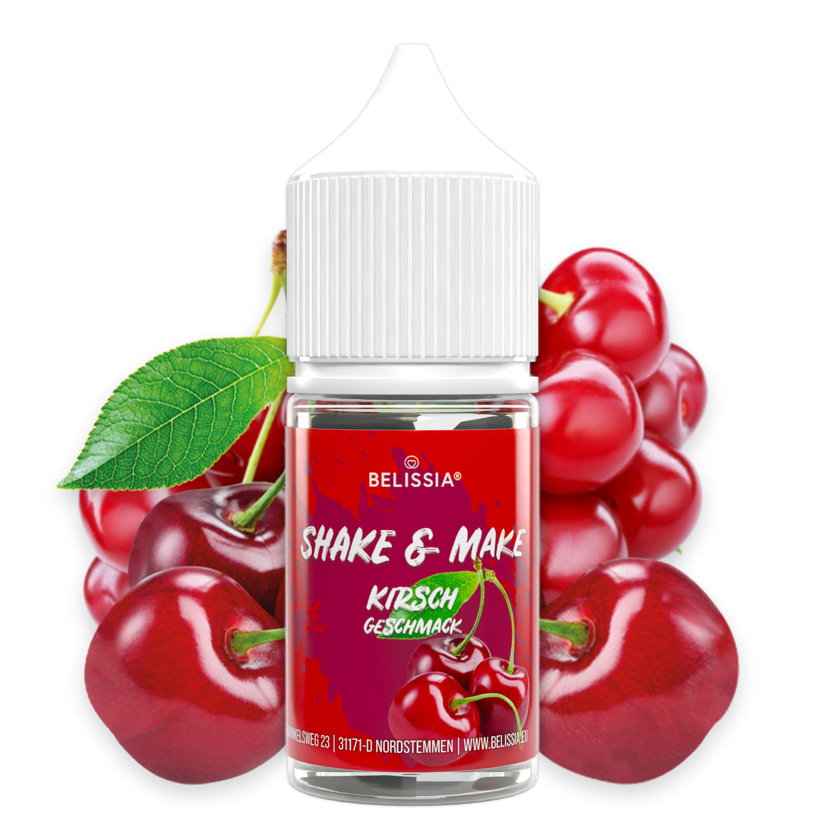 BELISSIA Shake & Make Refill Kirsche – 30 ml Nachfüllflasche