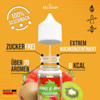 BELISSIA Shake & Make Refill Erdbeer-Kiwi – 30 ml Nachfüllflasche
