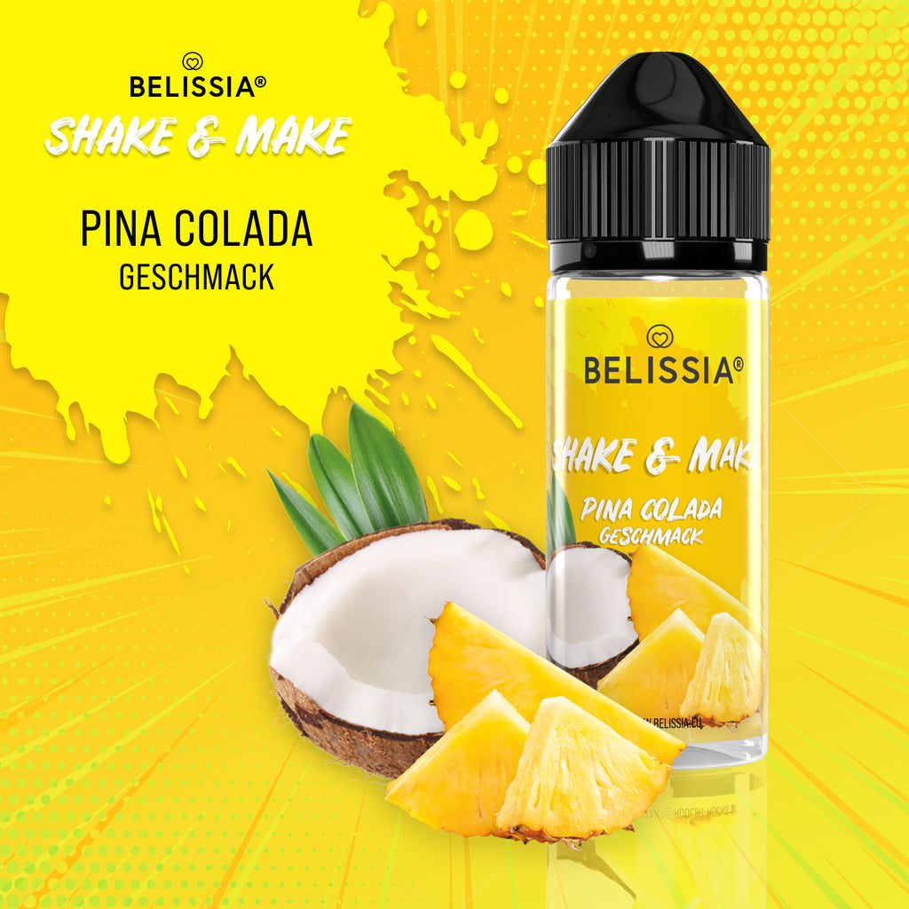 BELISSIA Shake & Make Aroma Pina Colada – 10 ml + Schüttelflasche