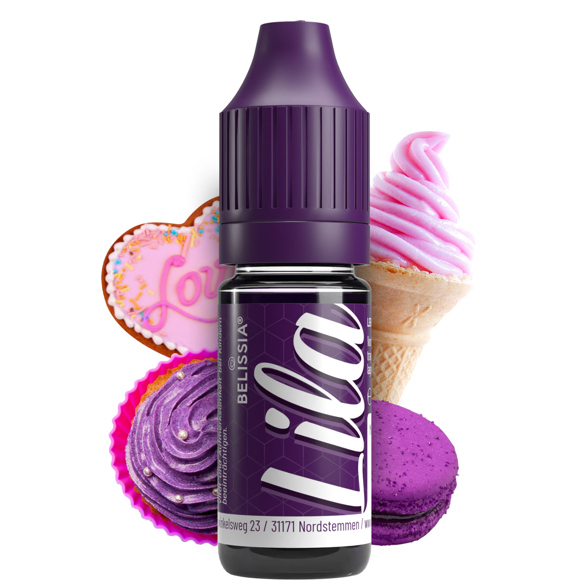 BELISSIA Lebensmittelfarbe Lila – 10 ml