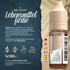 BELISSIA Lebensmittelfarben Halloween-Set – 5 × 10 ml