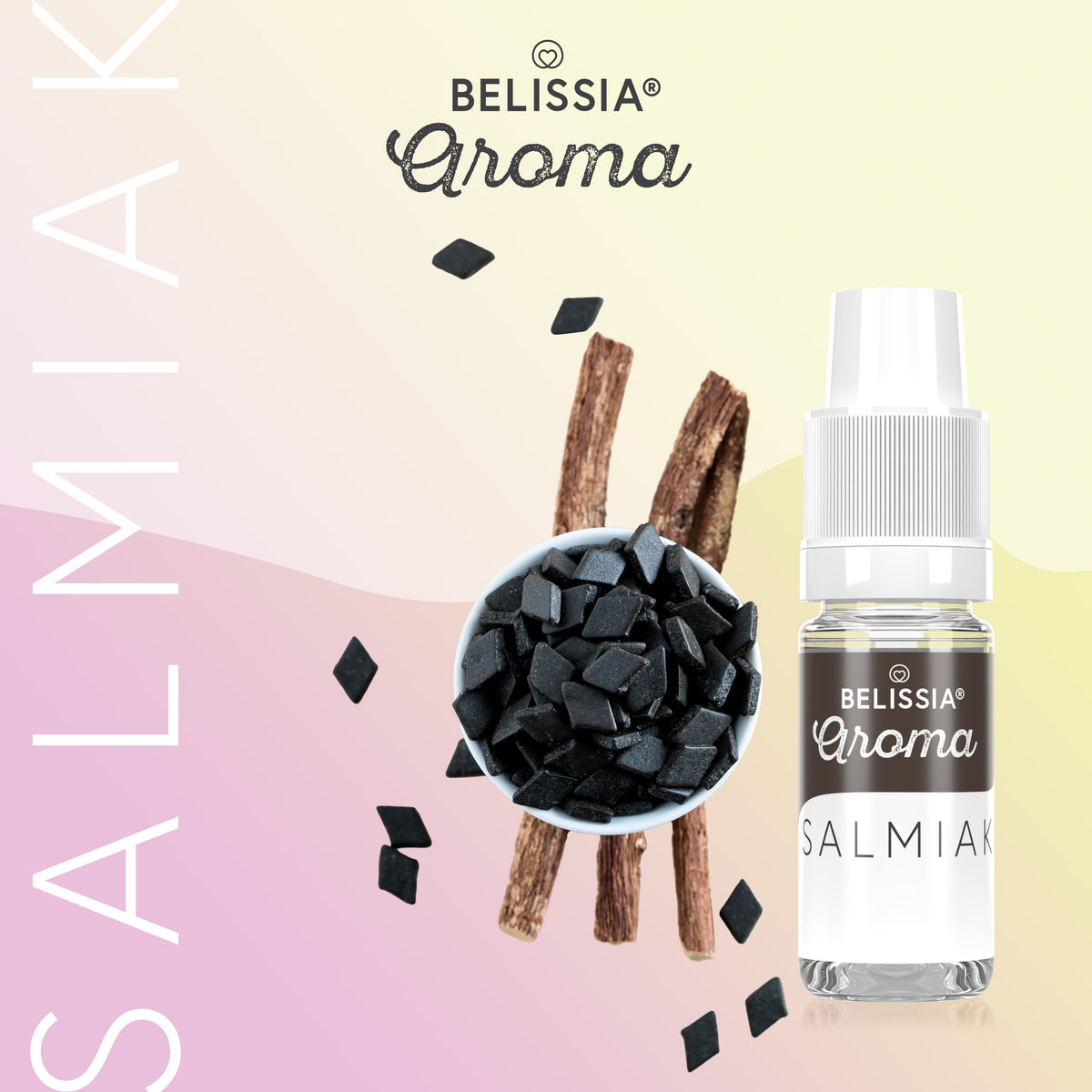 BELISSIA Lebensmittelaroma Salmiak – 10 ml Tropfflasche