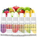 BELISSIA Lebensmittelaroma-Set „Exotische Früchte" – 6 × 10 ml