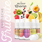 BELISSIA Lebensmittelaroma-Set „Exotische Früchte" – 6 × 10 ml
