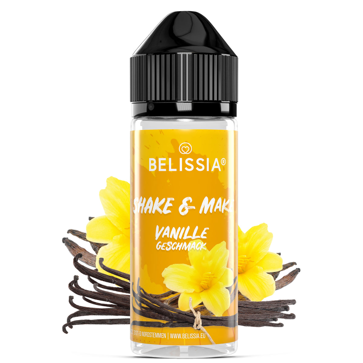 BELISSIA Shake & Make Aroma Vanille – 10 ml + Schüttelflasche
