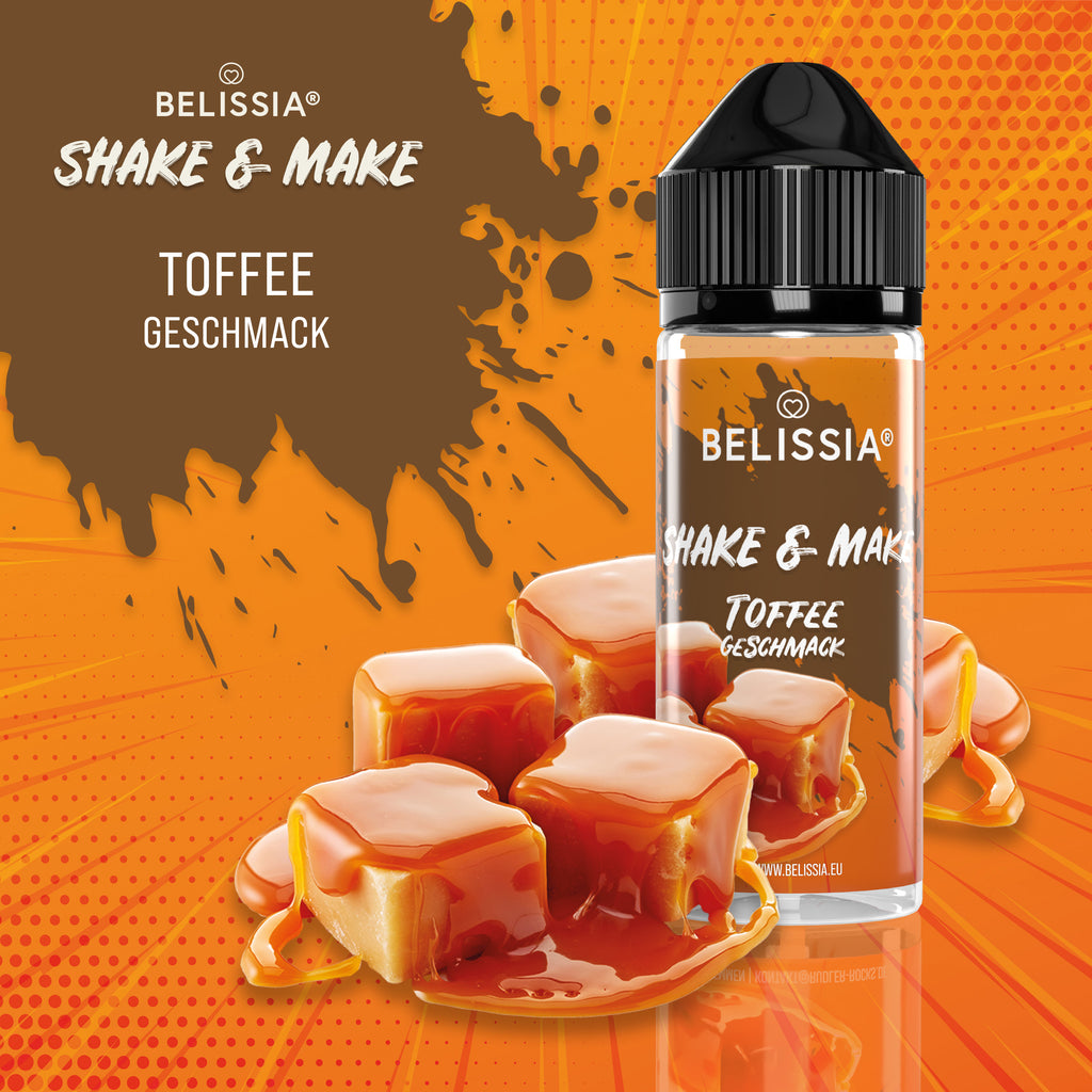BELISSIA Shake & Make Aroma Toffee – 10 ml + Schüttelflasche