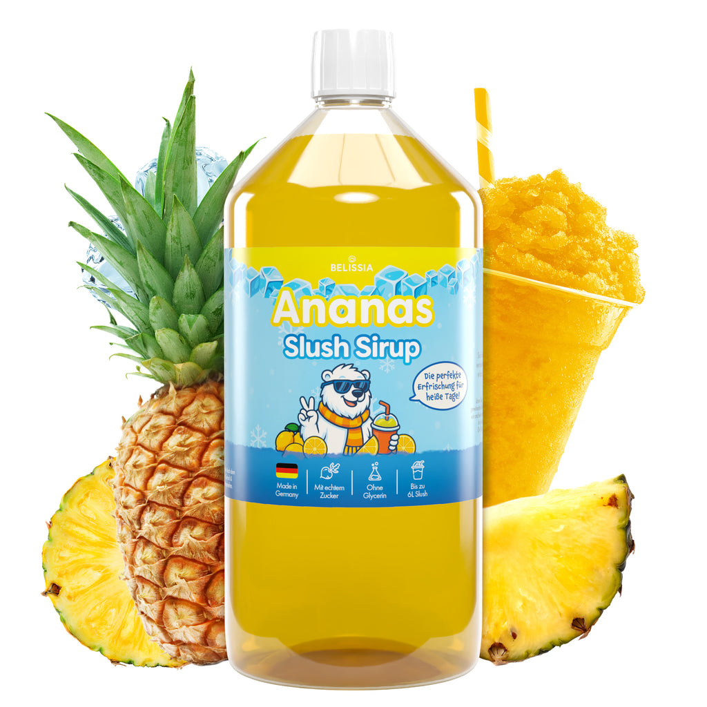 Slush Eis Sirup Ananas – 1000 ml Flasche