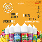 BELISSIA Shake & Make Refill-Set „Fruchtkorb" – 6 × 30 ml