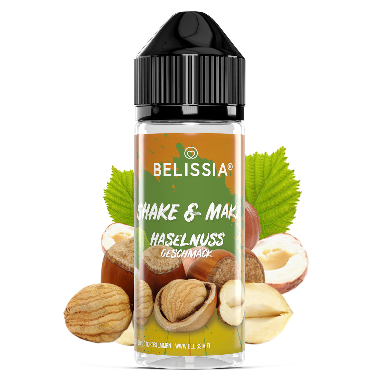 BELISSIA Shake & Make Aroma Haselnuss – 10 ml + Schüttelflasche