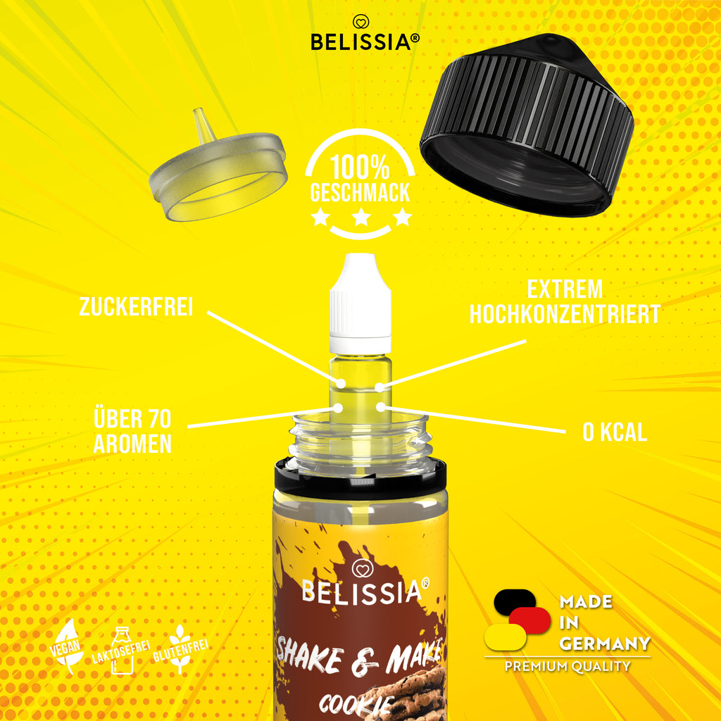 BELISSIA Shake & Make Aroma Cookie – 10 ml + Schüttelflasche