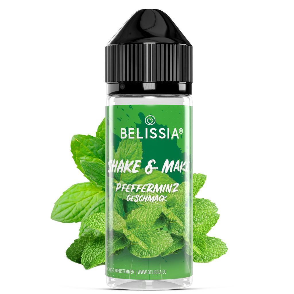 BELISSIA Shake & Make Aroma Pfefferminz – 10 ml + Schüttelflasche