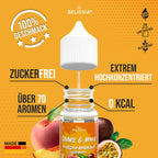 BELISSIA Shake & Make Refill Pfirsich-Maracuja – 30 ml Nachfüllflasche
