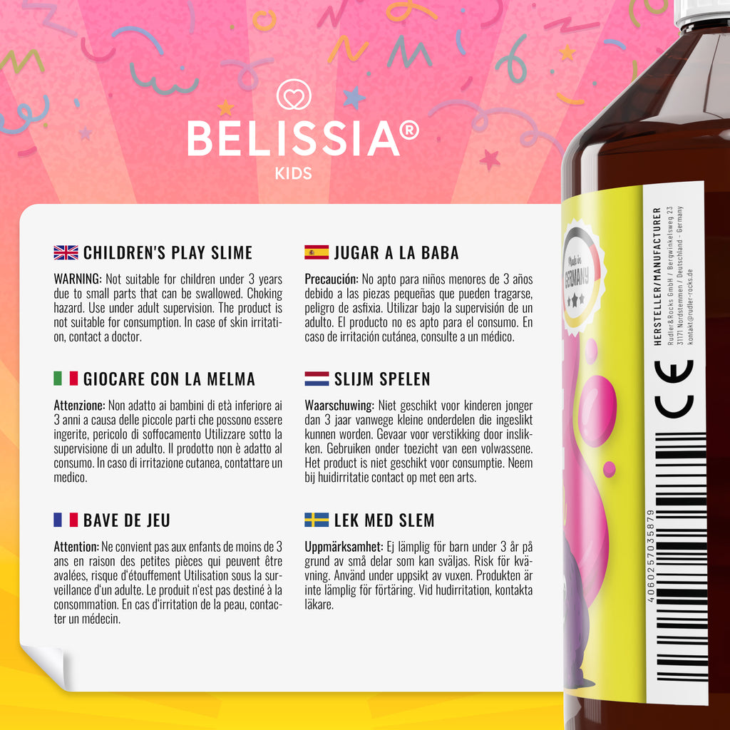 BELISSIA Schleim Fun-Set – DIY-Set für Kinder