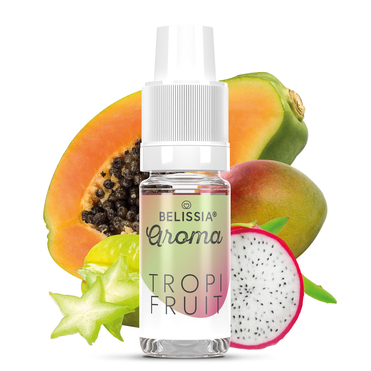 BELISSIA Lebensmittelaroma Tropifruit – 10 ml Tropfflasche