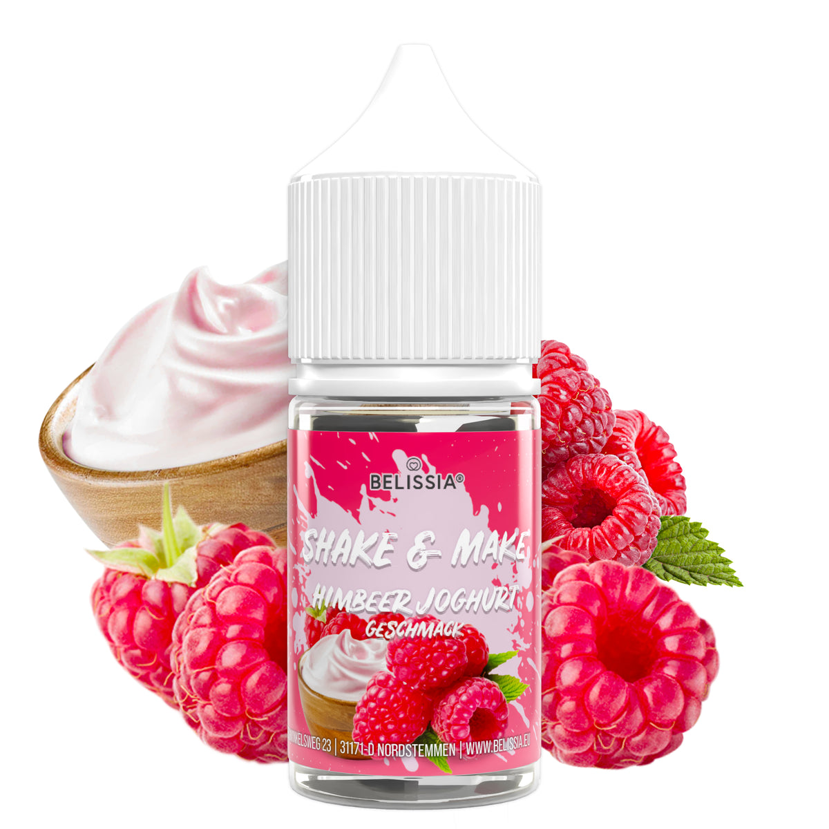 BELISSIA Shake & Make Refill Himbeer-Joghurt – 30 ml Nachfüllflasche