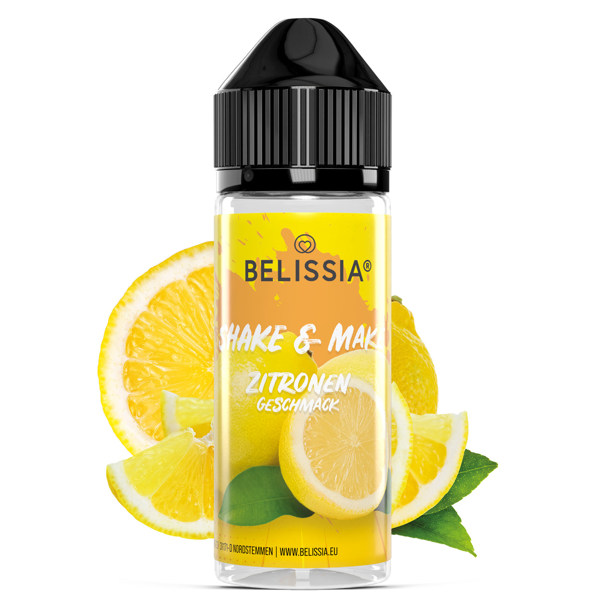 BELISSIA Shake & Make Aroma Zitrone – 10 ml + Schüttelflasche