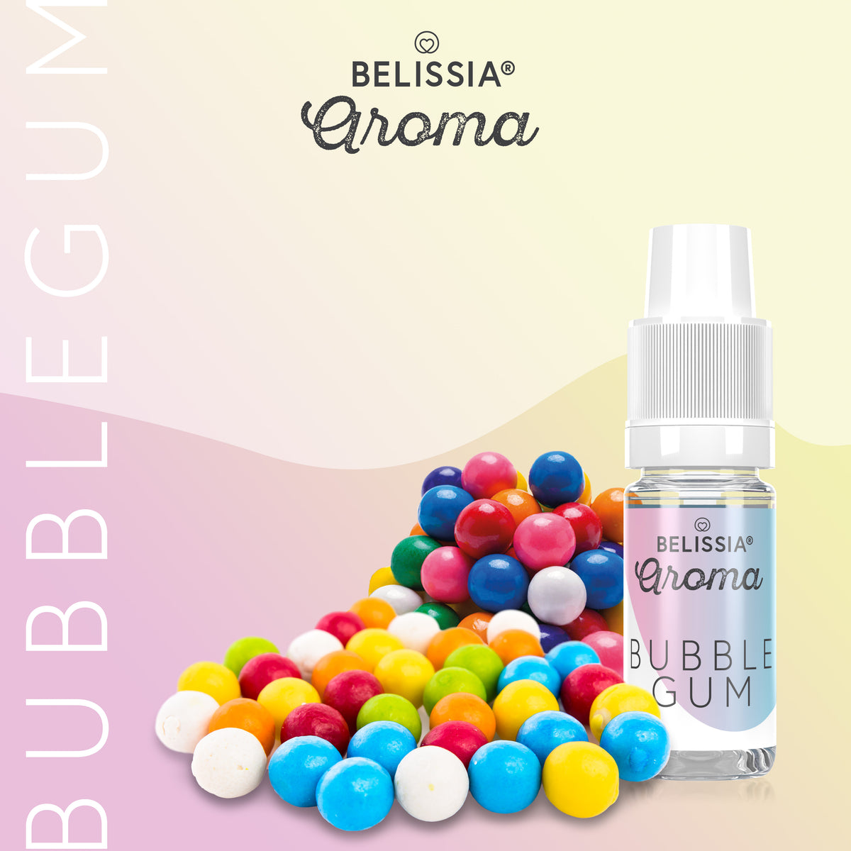 BELISSIA Lebensmittelaroma Bubblegum – 10 ml Tropfflasche