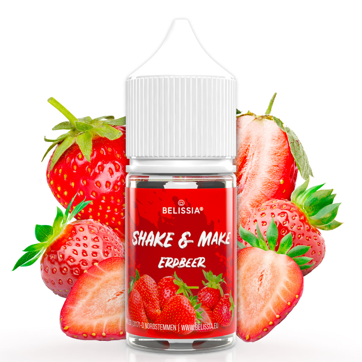 BELISSIA Shake & Make Refill Erdbeere – 30 ml Nachfüllflasche