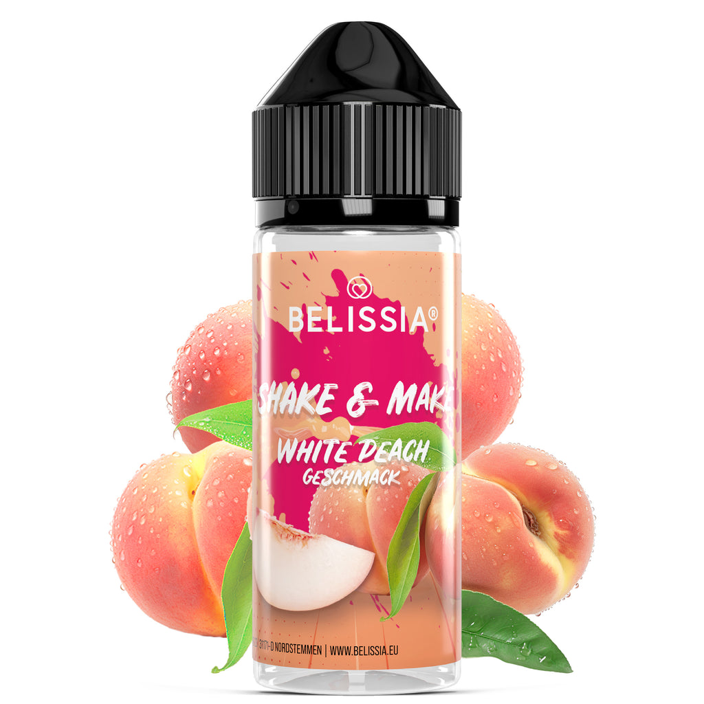 BELISSIA Shake & Make Aroma White Peach – 10 ml + Schüttelflasche