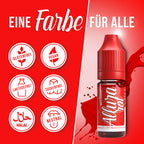 BELISSIA Lebensmittelfarbe Rot – 10 ml