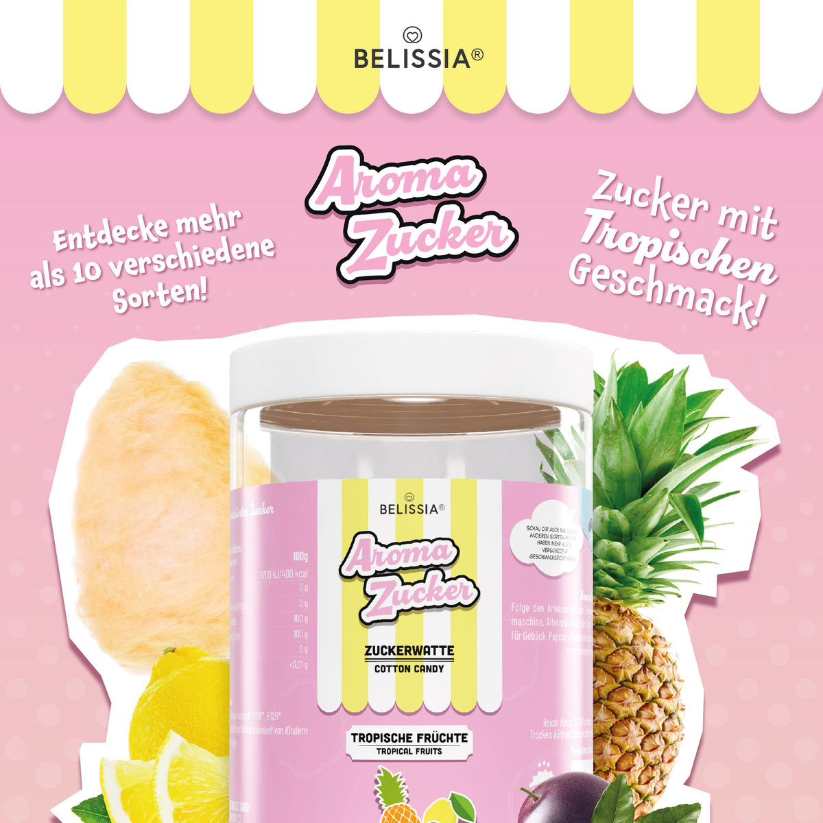 Belissia Aroma Zucker - Tropische Früchte