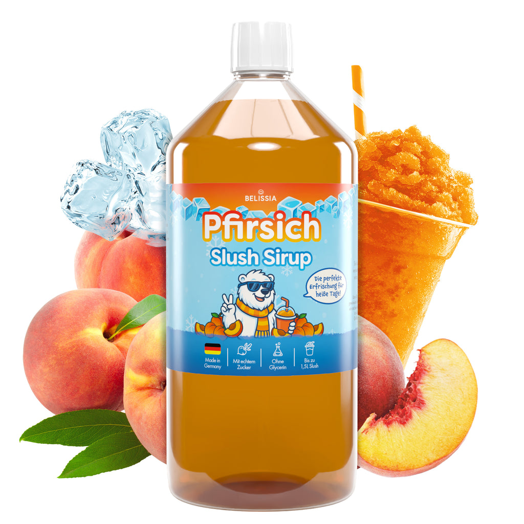 Slush Eis Sirup Pfirsich – 1000 ml Flasche