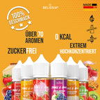 BELISSIA Shake & Make Refill-Set „Dessert Delight" – 6 × 30 ml