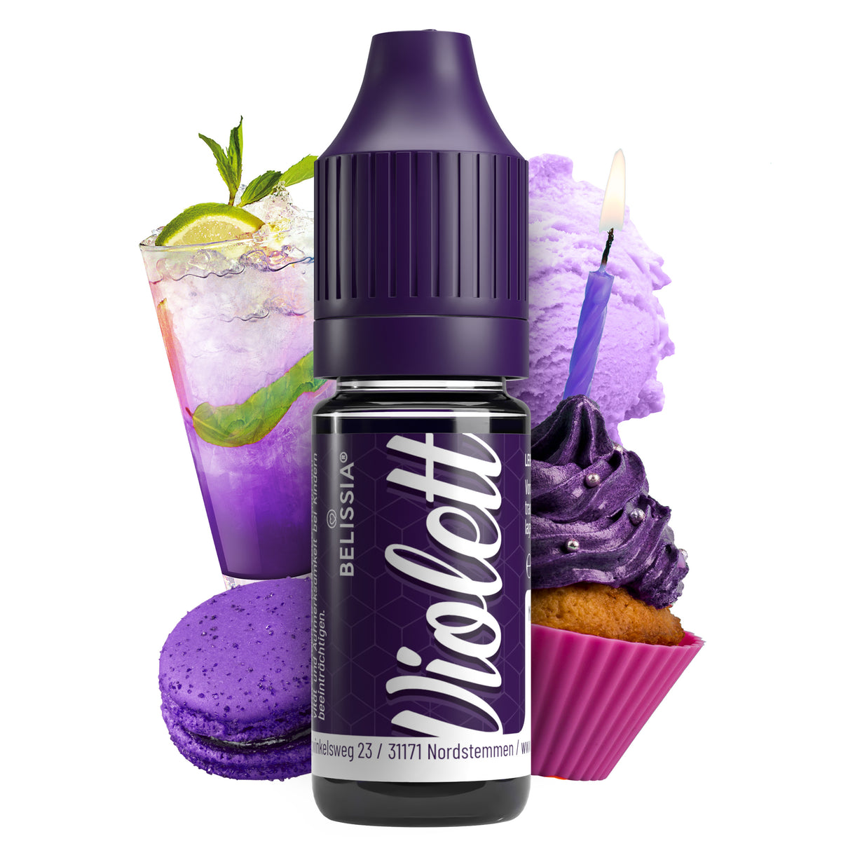 BELISSIA Lebensmittelfarbe Violett – 10 ml