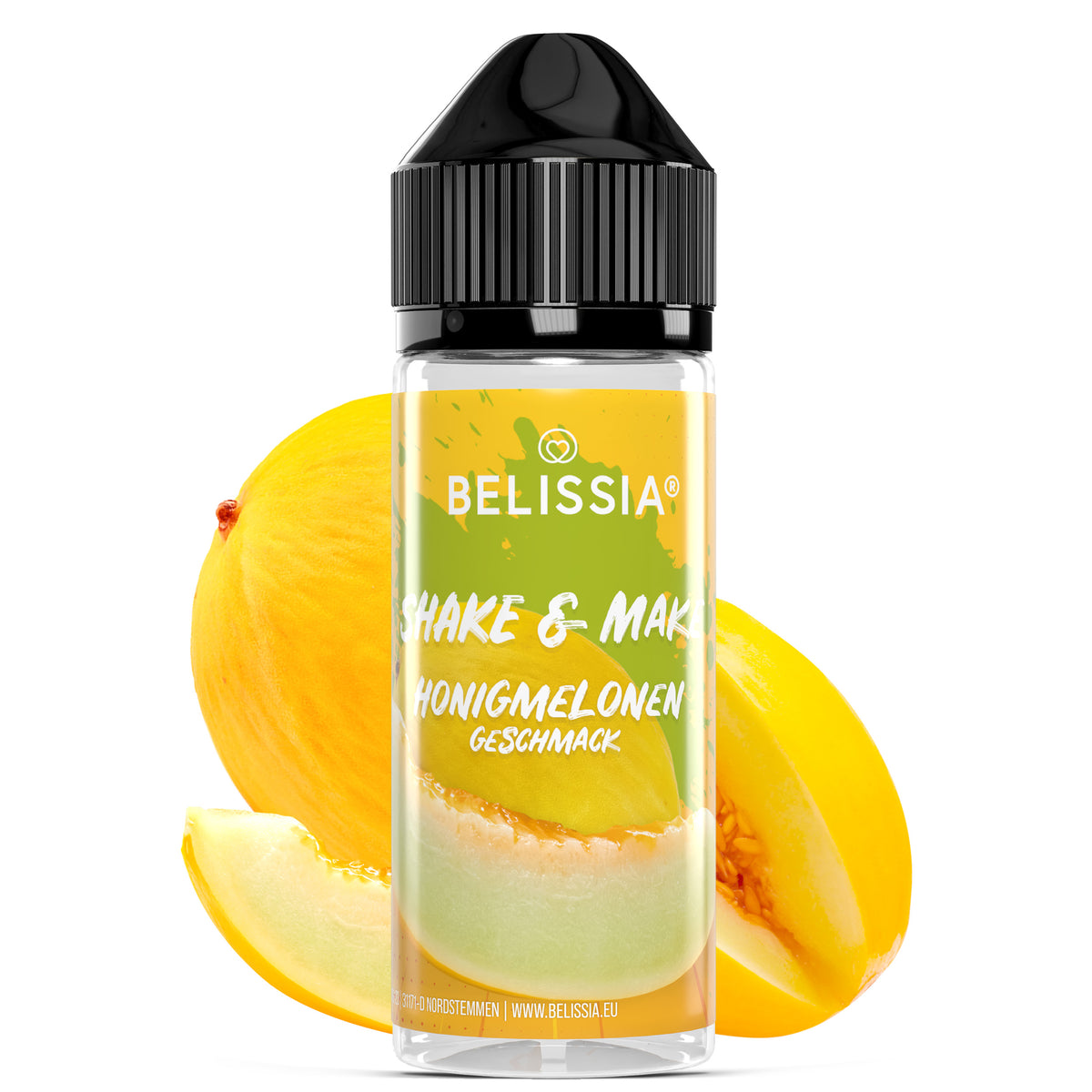 BELISSIA Shake & Make Aroma Honigmelone – 10 ml + Schüttelflasche