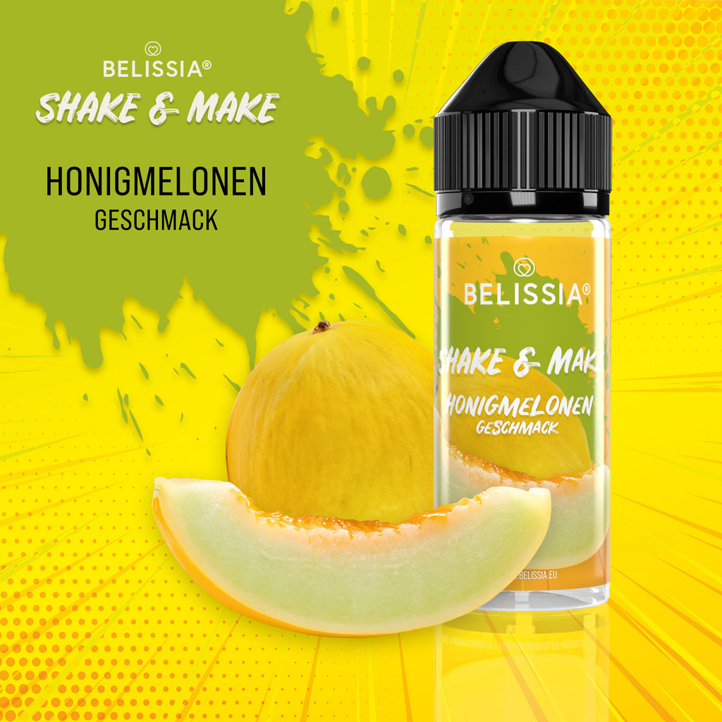 BELISSIA Shake & Make Aroma Honigmelone – 10 ml + Schüttelflasche