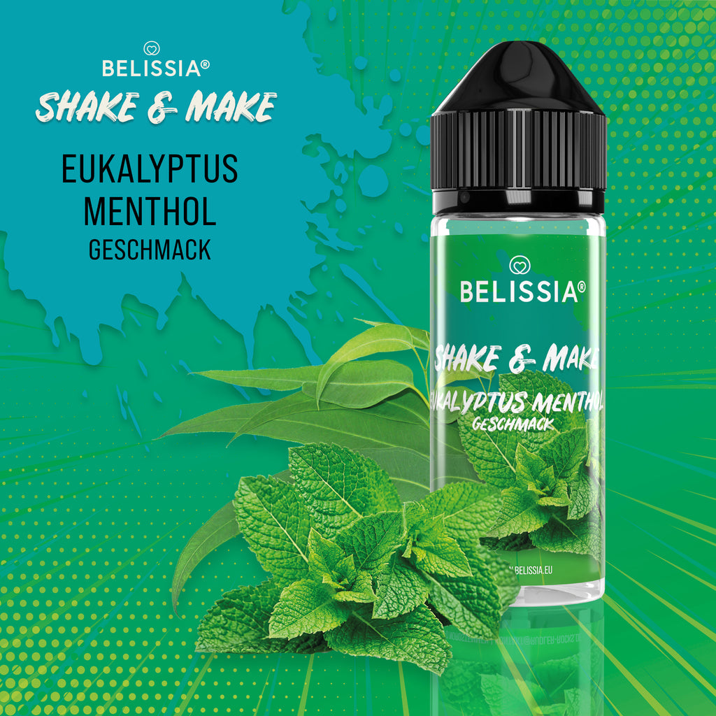 BELISSIA Shake & Make Aroma Eukalyptus-Menthol – 10 ml + Schüttelflasche