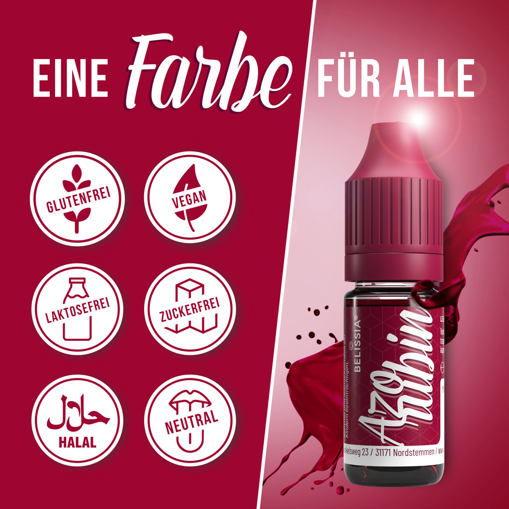 BELISSIA Lebensmittelfarbe Azorubin – 10 ml