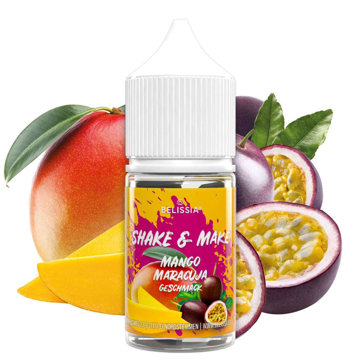 BELISSIA Shake & Make Refill Mango-Maracuja – 30 ml Nachfüllflasche