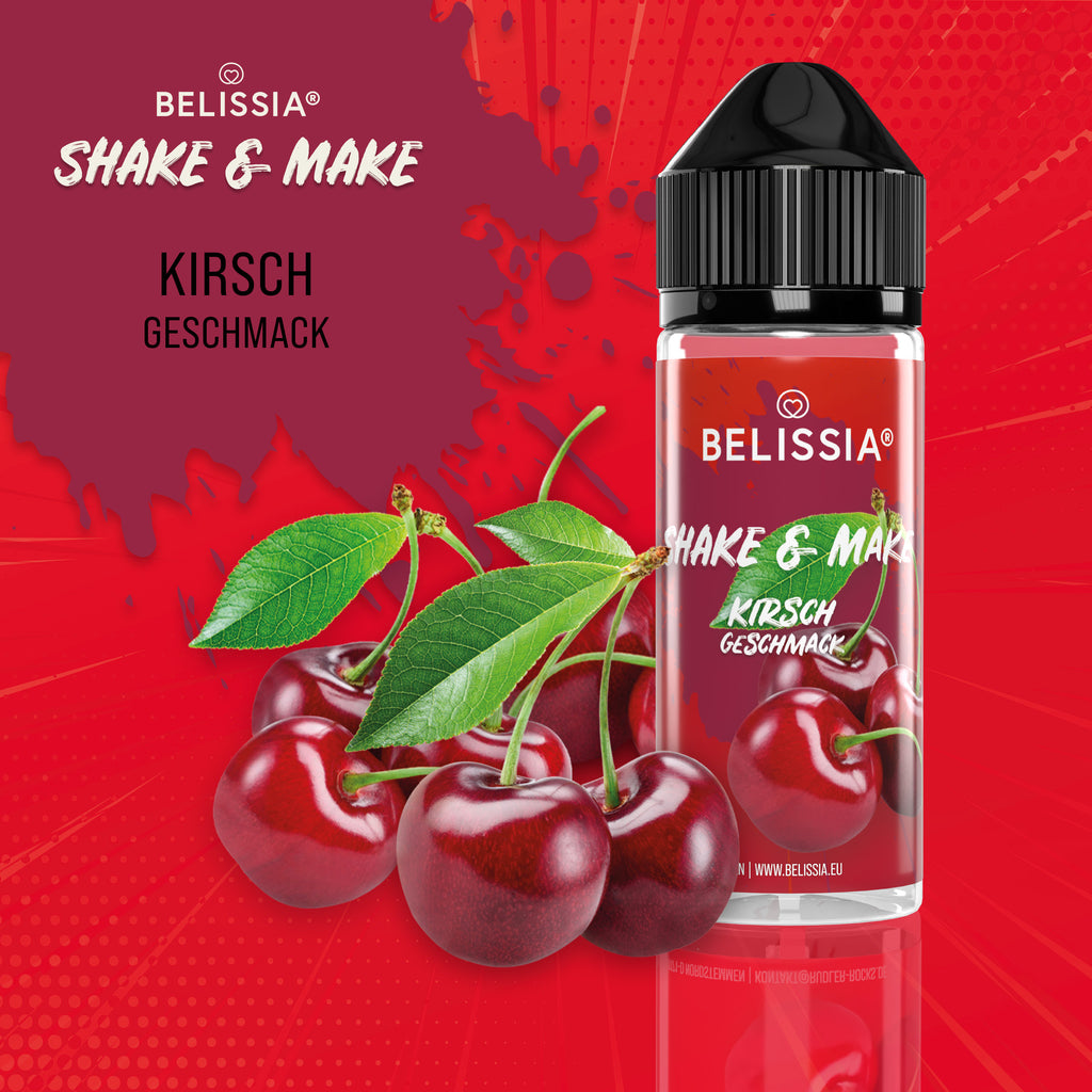 BELISSIA Shake & Make Aroma Kirsche – 10 ml + Schüttelflasche