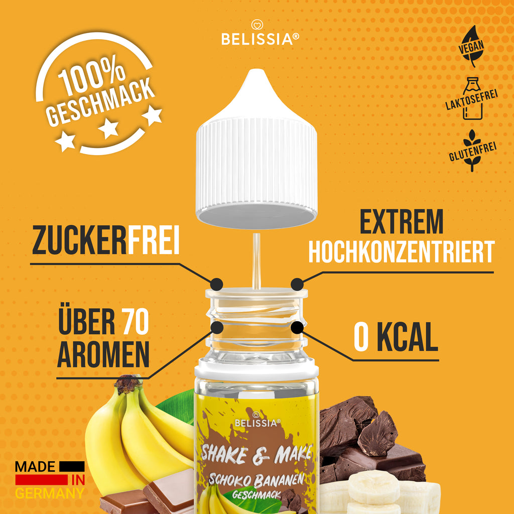 BELISSIA Shake & Make Refill Schoko-Banane – 30 ml Nachfüllflasche