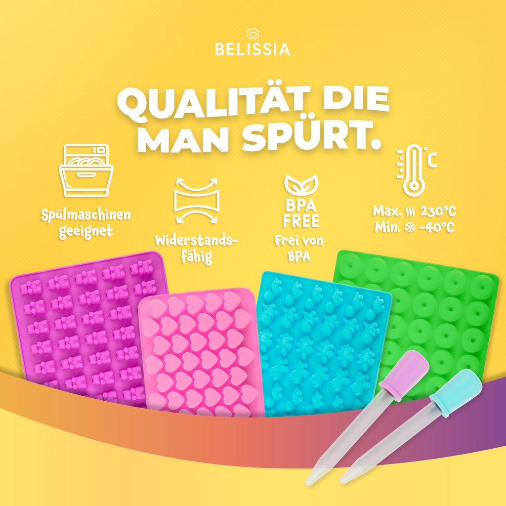 Belissia Gummibärchen Silikonformen