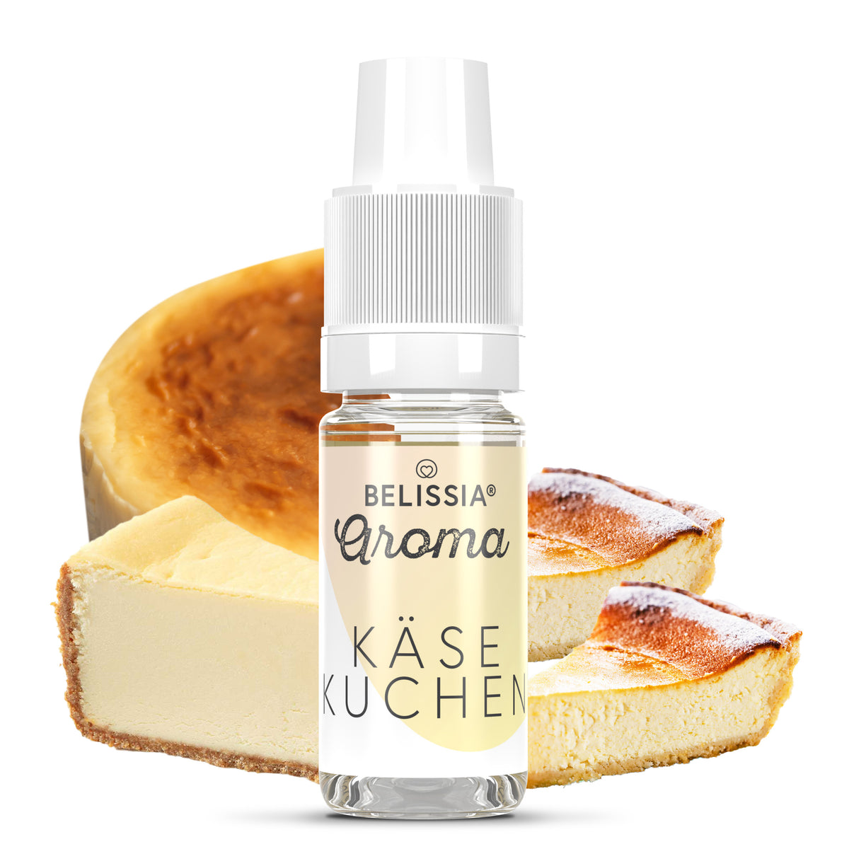 BELISSIA Lebensmittelaroma Käsekuchen – 10 ml Tropfflasche