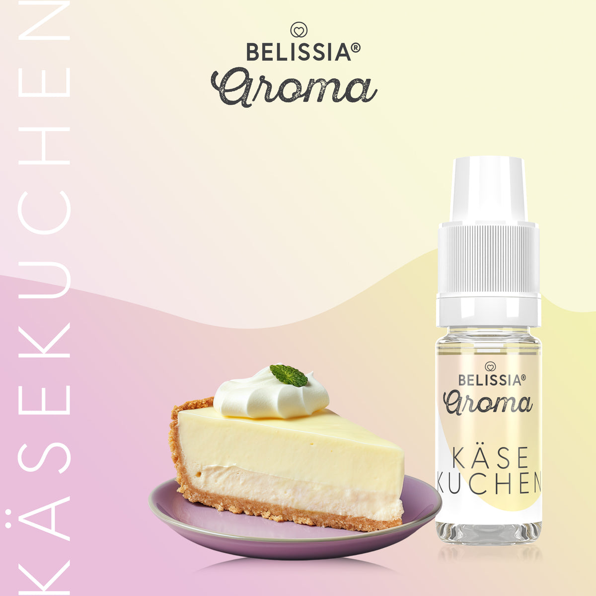 BELISSIA Lebensmittelaroma Käsekuchen – 10 ml Tropfflasche