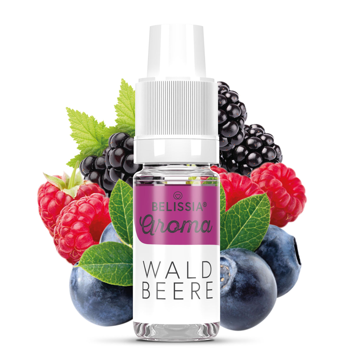BELISSIA Lebensmittelaroma Waldbeere – 10 ml Tropfflasche
