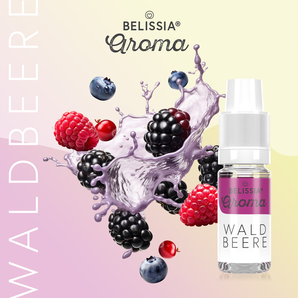 BELISSIA Lebensmittelaroma Waldbeere – 10 ml Tropfflasche