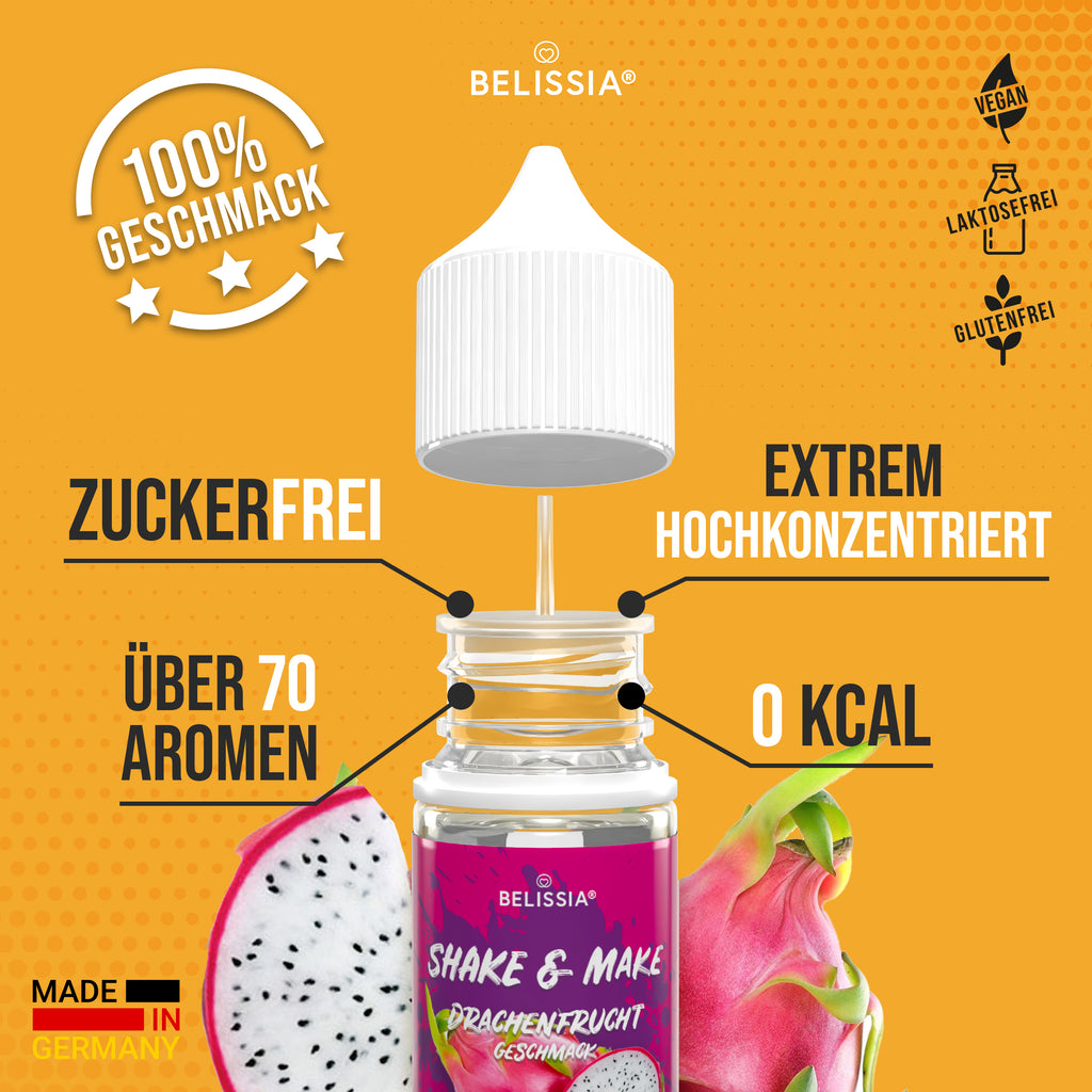 BELISSIA Shake & Make Refill Drachenfrucht – 30 ml Nachfüllflasche