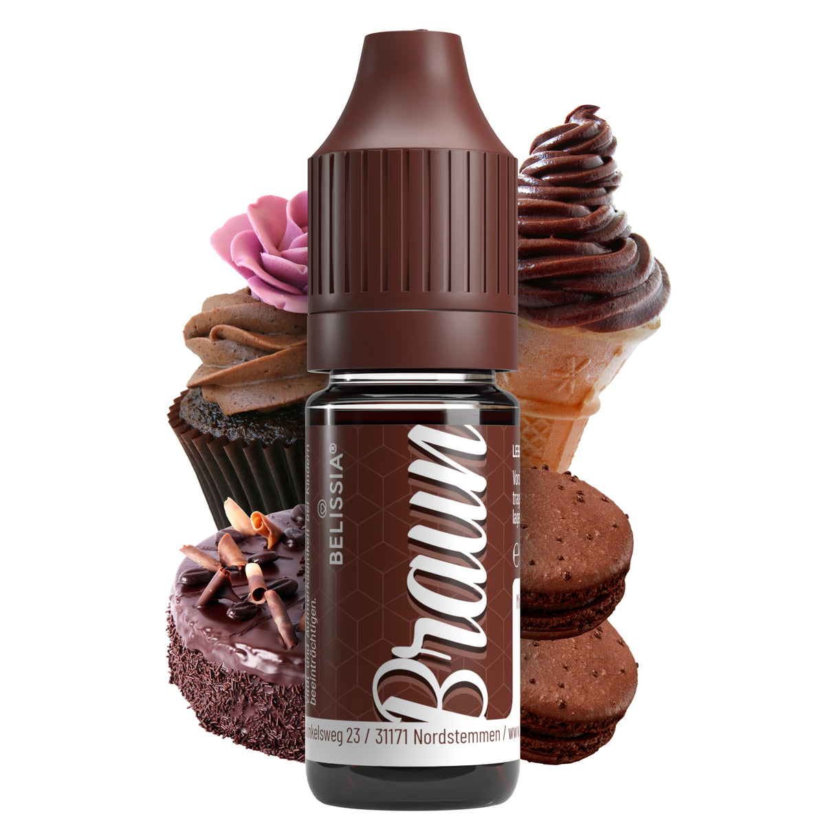 BELISSIA Lebensmittelfarbe Braun – 10 ml