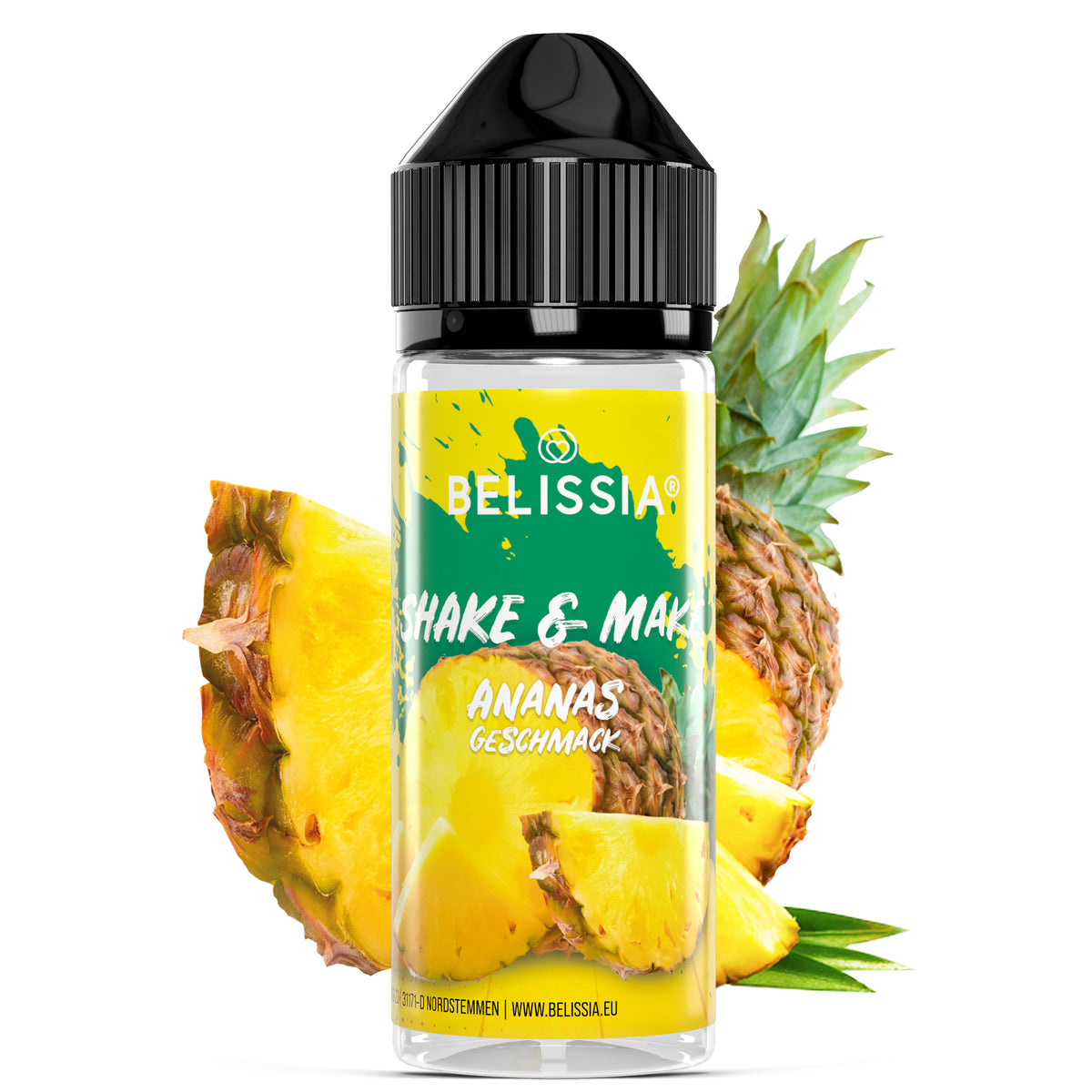 BELISSIA Shake & Make Aroma Ananas – 10 ml + Schüttelflasche