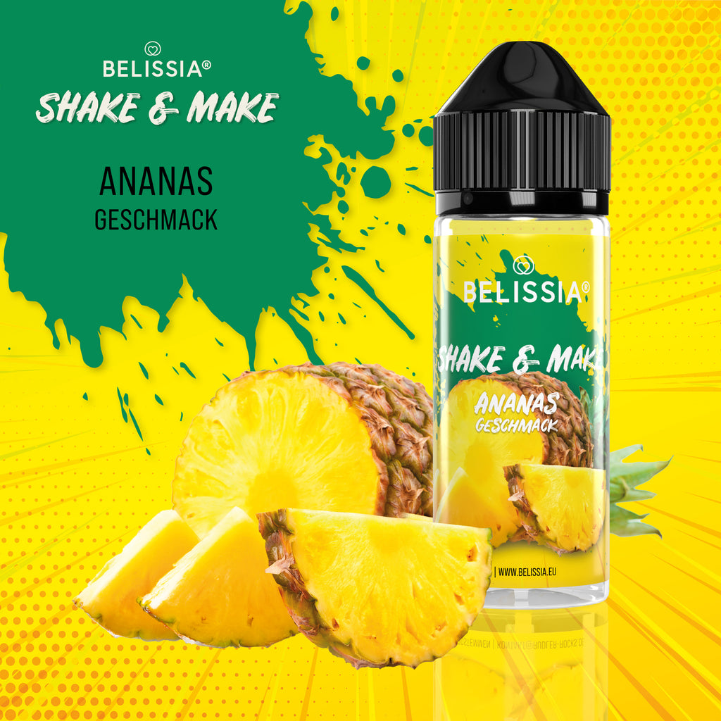 BELISSIA Shake & Make Aroma Ananas – 10 ml + Schüttelflasche