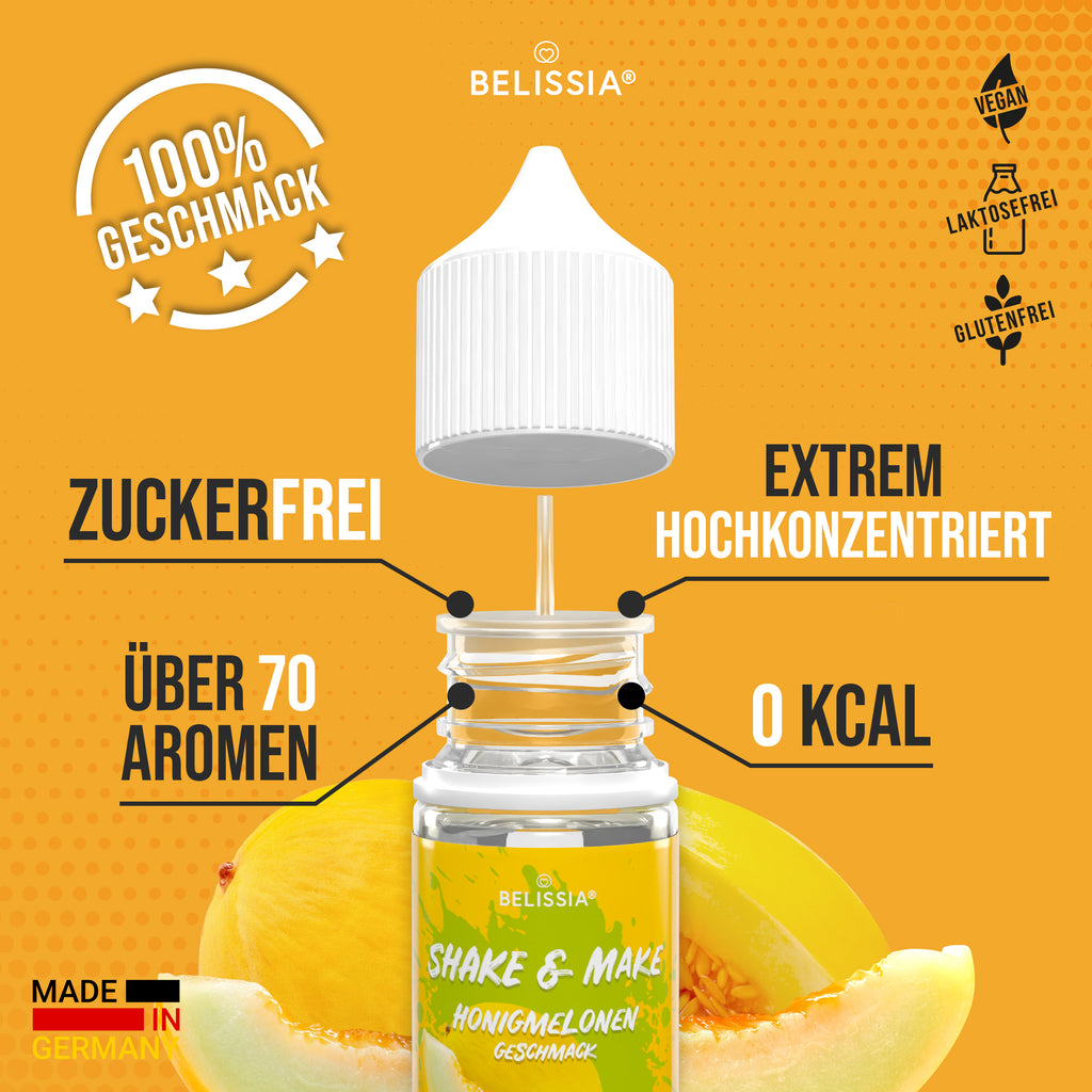 BELISSIA Shake & Make Refill Honigmelone – 30 ml Nachfüllflasche