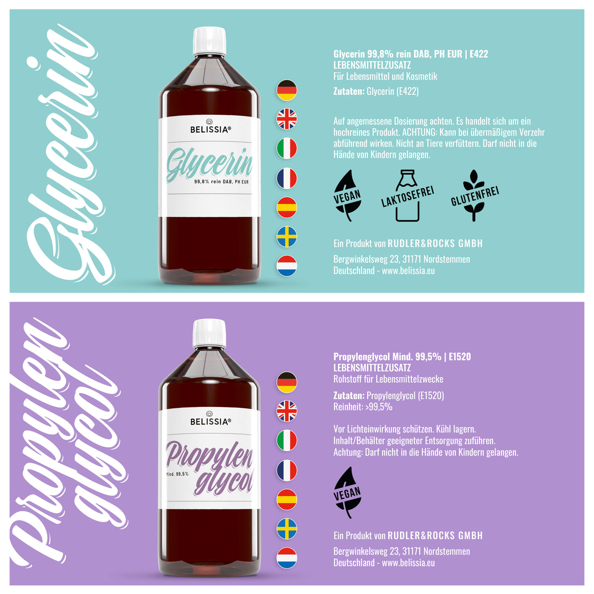 PG 1000ml + VG 1000ml