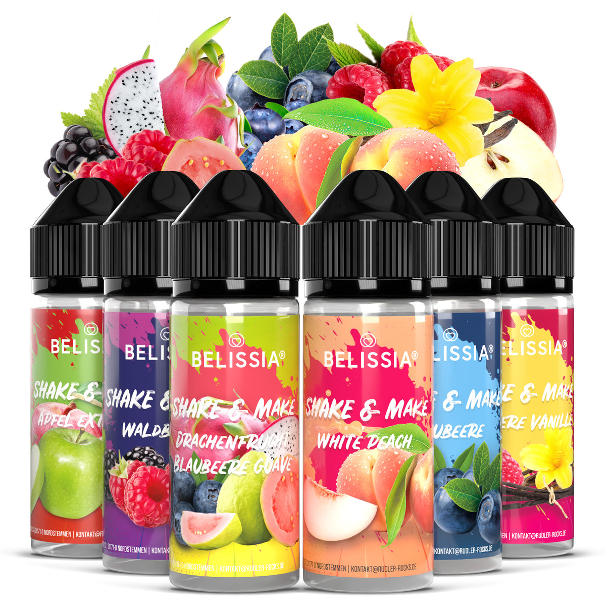 BELISSIA Shake & Make Set „Greatest Hits" – 6 × 10 ml + Schüttelflaschen