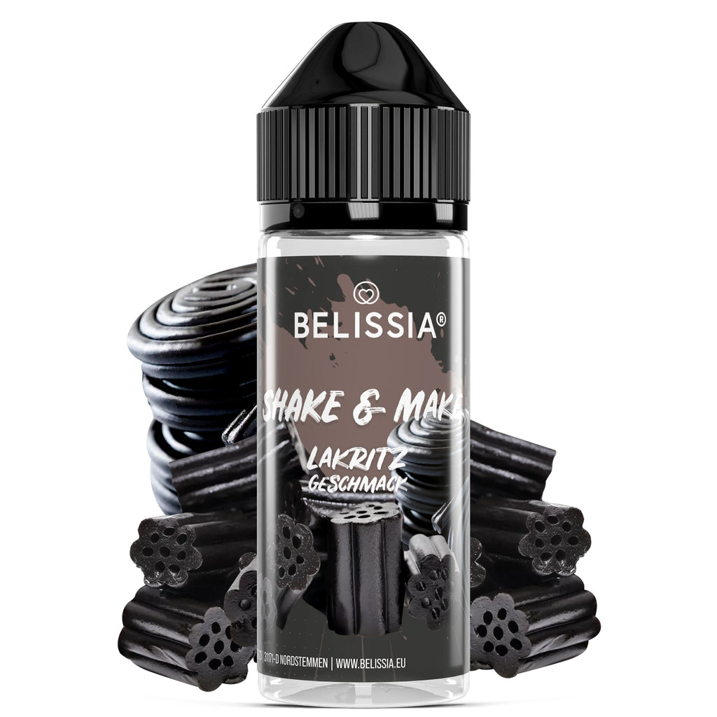 BELISSIA Shake & Make Aroma Lakritz – 10 ml + Schüttelflasche