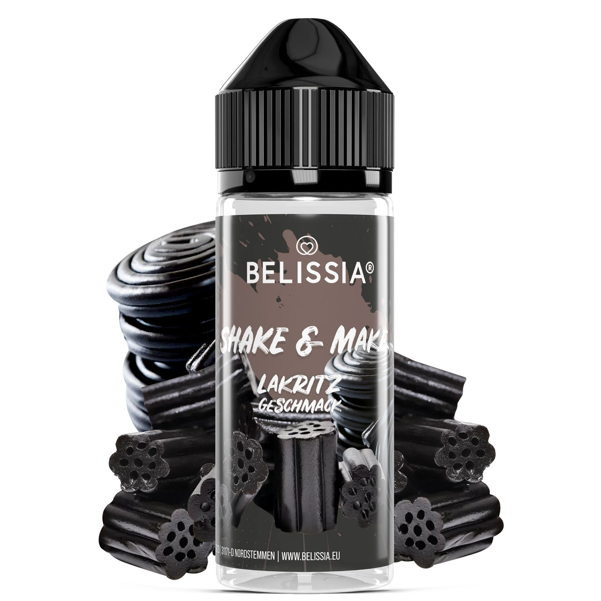 BELISSIA Shake & Make Aroma Lakritz – 10 ml + Schüttelflasche