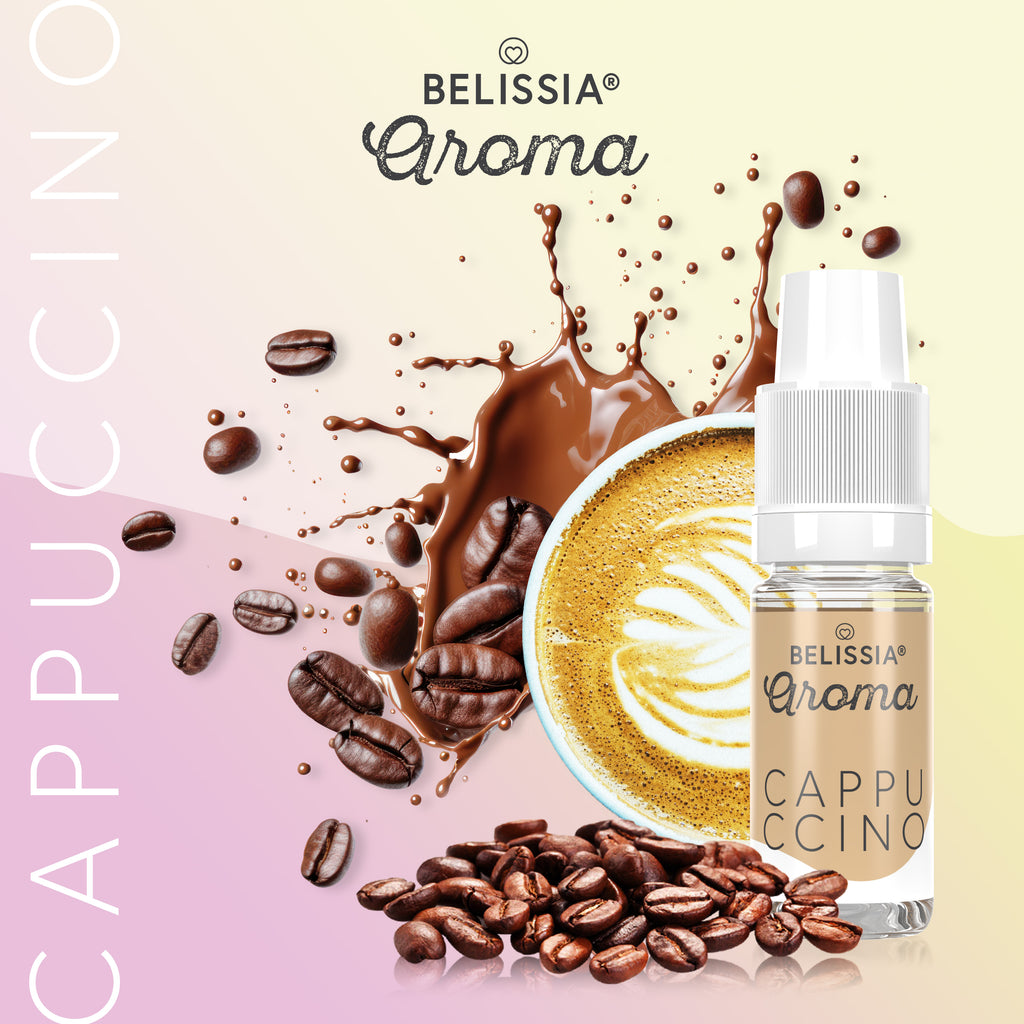 BELISSIA Lebensmittelaroma Cappuccino – 10 ml Tropfflasche